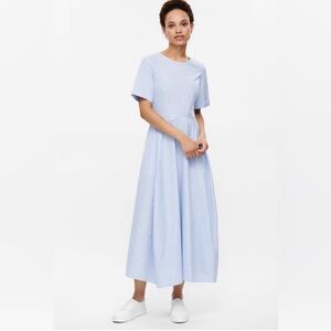 COS blue and white striped dress